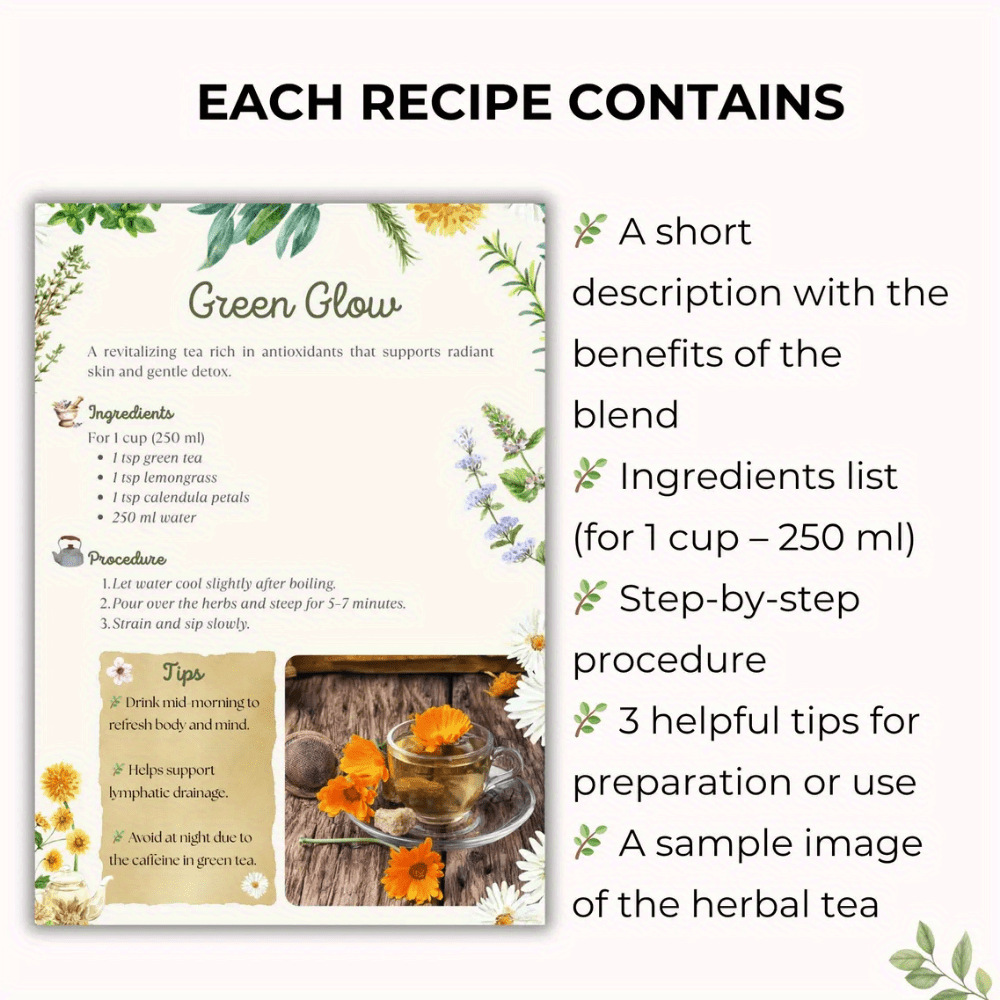 Bitkisel Çay Tarifleri Kitabı  - Herbal Wellness Blend incelemesi ve fiyatı
