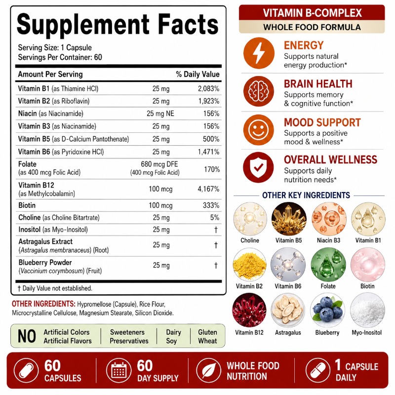 B Kompleks Vitaminleri Takviye - Herbal Wellness Blend incelemesi ve fiyatı